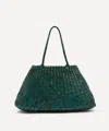 Dragon Diffusion Women's Large Santa Croce Woven Tote Bag In Green