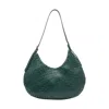 Dragon Diffusion Curved Woven Texture Shoulder Bag