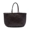 Dragon Diffusion Women Mini Bamboo Triple Jump Handbag In Brown