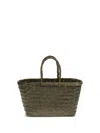 Dragon Diffusion Flat Gora Mini Tote Woven Rectangular In Green