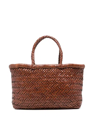 Dragon Diffusion Women Mini Flat Gora Tote Bag In Brown