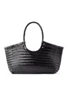 Dragon Diffusion Women Nantucket Big Tote Bag In Woven Leather In Brown