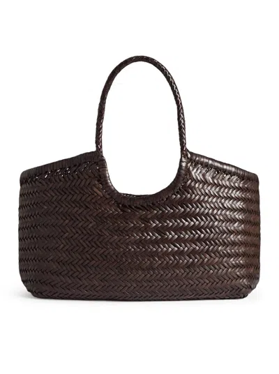Dragon Diffusion Women Nantucket Big Tote Bag In Woven Leather In Multi