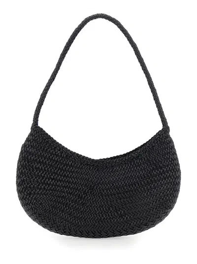 Dragon Diffusion Women Nova Luna 3mm Mini Moon Shape Hobo 27x14x4cm In Black