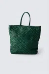 DRAGON DIFFUSION WOMEN'S NS CORSO TOTE BAG IN FOREST GREEN