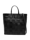 Dragon Diffusion Medium Pino Woven Top-handle Tote Bag In Black
