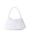 Dragon Diffusion Women's Rosanna Leather Shoulder Bag In White