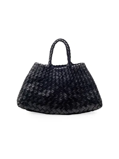 Dragon Diffusion Santa Croce Small Leather Bag In Black