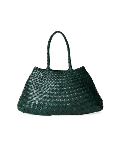 Dragon Diffusion Women's Santa Croce Leather Tote Bag In Green