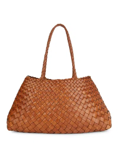 Dragon Diffusion Women's Santa Croce Leather Tote Bag In Tan