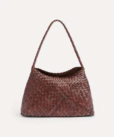 Dragon Diffusion Women's Santa Maria Woven Leather Shoulder Bag In Brown