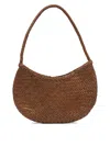 Dragon Diffusion Shoulder Bag Single Strap Woven Design Open Top In Brown