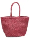 Dragon Diffusion Small Grace Basket Bag In Burgundy