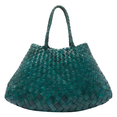Dragon Diffusion Women Small Santa Croce Shoulder Bag In Green