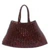 Dragon Diffusion Women Small Santa Croce Shoulder Bag In Burgundy