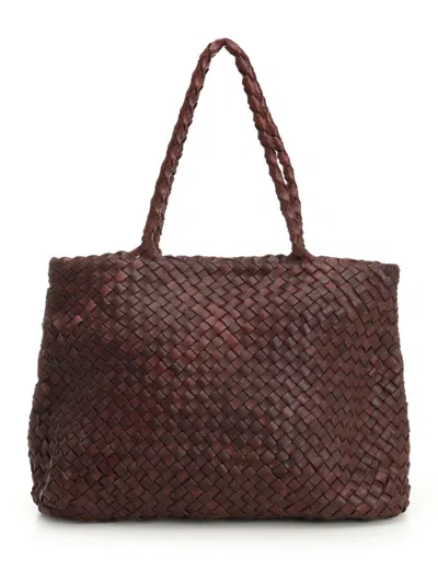 Dragon Diffusion Women Vintage Mesh Tote Bag In Brown