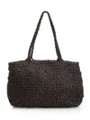 Dragon Diffusion Women Vintage Mesh Tote Bag In Brown