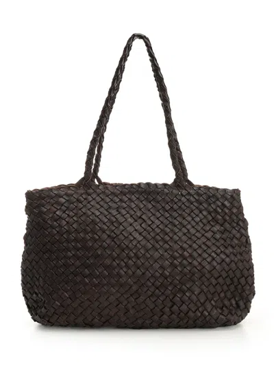 Dragon Diffusion Women Vintage Mesh Tote Bag In Brown