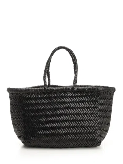 DRAGON DIFFUSION DRAGON DIFFUSION WOMEN WOVEN LEATHER BASKET SMALL