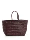 Dragon Diffusion Women Woven Leather Basket Small In Brown