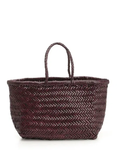Dragon Diffusion Women Woven Leather Basket Small In Brown