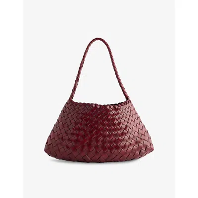 Dragon Diffusion Womens Bordo Rosanna Small Leather Top-handle Bag In Burgundy