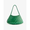 Dragon Diffusion Womens Parrot Green Rosanna Small Leather Top-handle Bag
