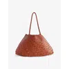 Dragon Diffusion Womens Tan Santa Croce Leather Tote Bag In Brown