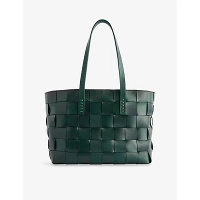 Dragon Diffusion Womens Forest Japan Leather Tote Bag In Green