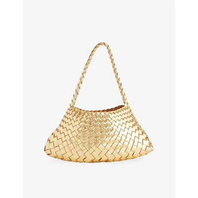 Dragon Diffusion Womens Gold Rosanna Medium Leather Top-handle Bag