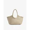 Dragon Diffusion Womens  Nantucket Leather Tote Bag In Pearl