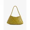 Dragon Diffusion Womens Rosanna Small Leather Top-handle Bag Bamboo Green