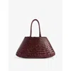 Dragon Diffusion Womens Santa Croce Leather Tote Bag Bordo