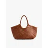 Dragon Diffusion Big Nantucket Woven Leather Basket Bag