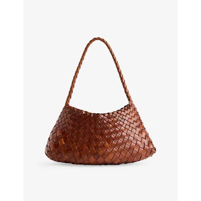 Dragon Diffusion Womens Rosanna Small Leather Top-handle Bag Tan In Tan