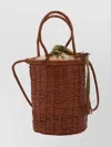 Dragon Diffusion Woven Bucket Bag Crossbody Strap