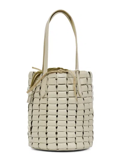 Dragon Diffusion Woven Bucket Bag With Sturdy Handles In Multi