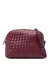 Dragon Diffusion Woven Chunky Fellini Pochette In Red