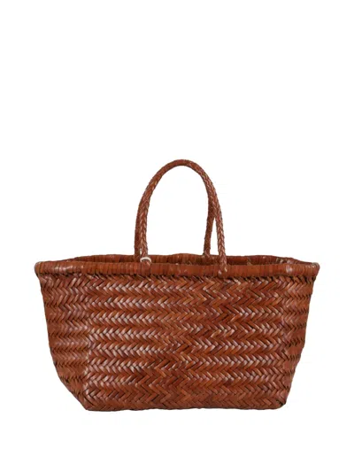 Dragon Diffusion Woven-design Tote Bag In Brown