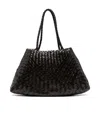 Dragon Diffusion Woven-effect Tote Bag In Black