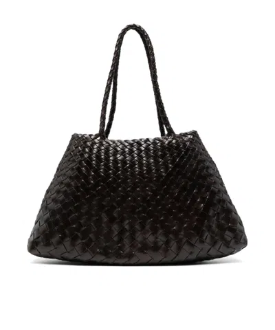 Dragon Diffusion Woven-effect Tote Bag In Black