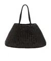 Dragon Diffusion Woven Handbag In Black