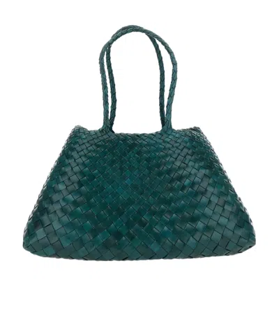 Dragon Diffusion Woven Handbag In Green