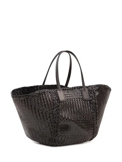 Dragon Diffusion Woven Handbag Mini Teresa In Black