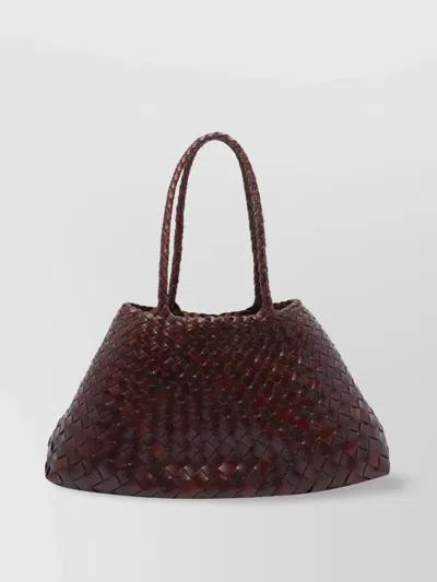 Dragon Diffusion Woven Large Model 2 Handles Shoulder Bag