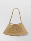 Dragon Diffusion Woven Leather Basket Shoulder Bag In Brown