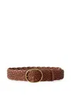 Dragon Diffusion Woman Belt Tan Size 30 Leather In Brown