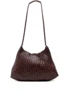 Dragon Diffusion Woven Leather Satchel In Brown