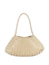 Dragon Diffusion Woven-leather Shoulder Bag In Neutral