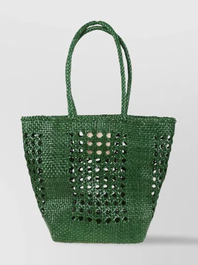 Dragon Diffusion Woven Leather Tote Bag